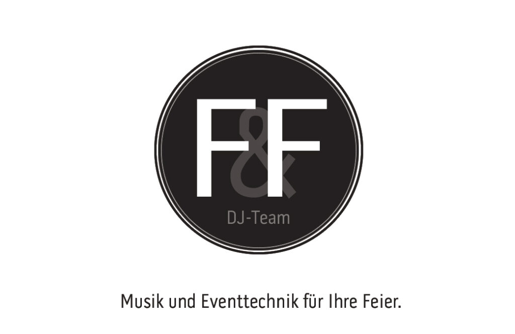 Visitenkarte vorne - F&F DJ-Team  
